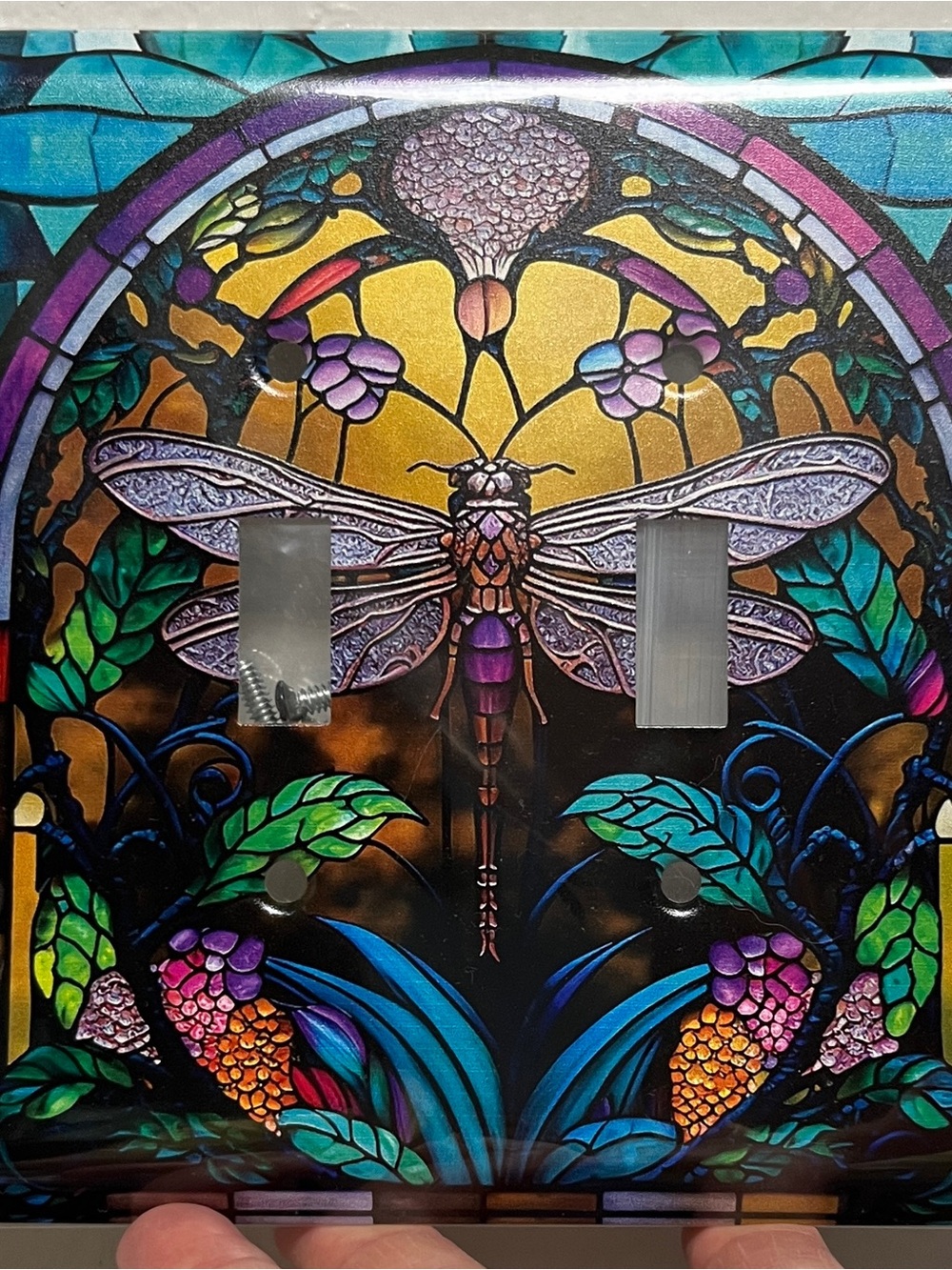 Beautiful Metal Dragonfly Wallplate